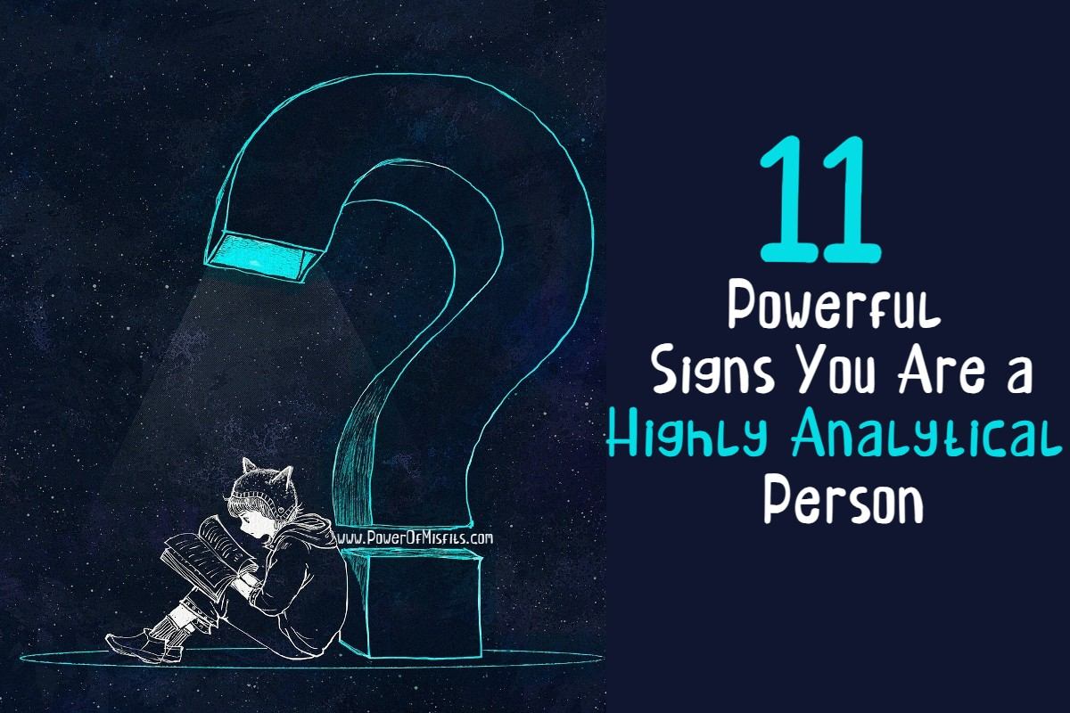 highly analytical person meaning signs