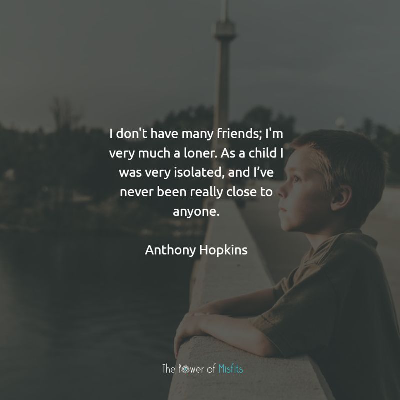 I don't have many friends; I'm very much a loner quotes